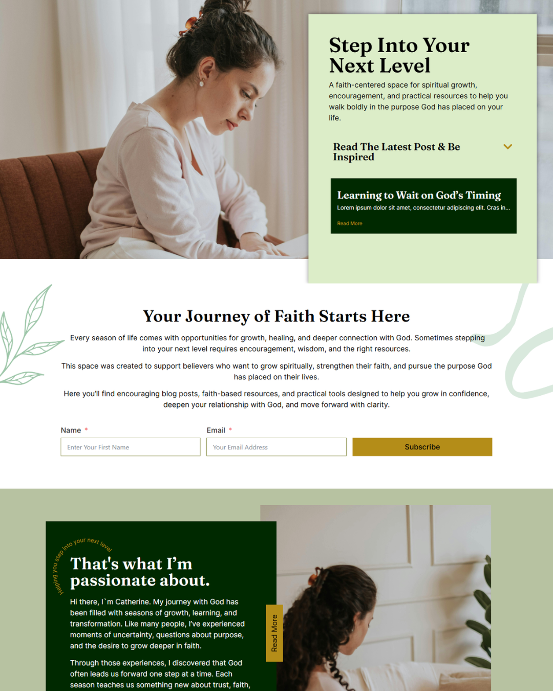 Christian Blog Website Template 1