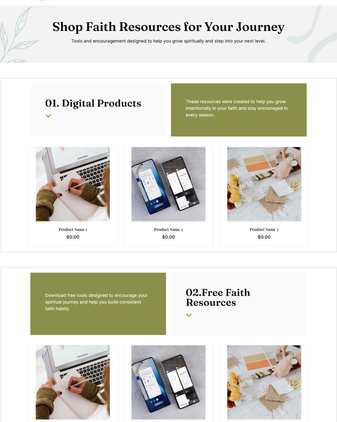 Christian Blog Website Template 4