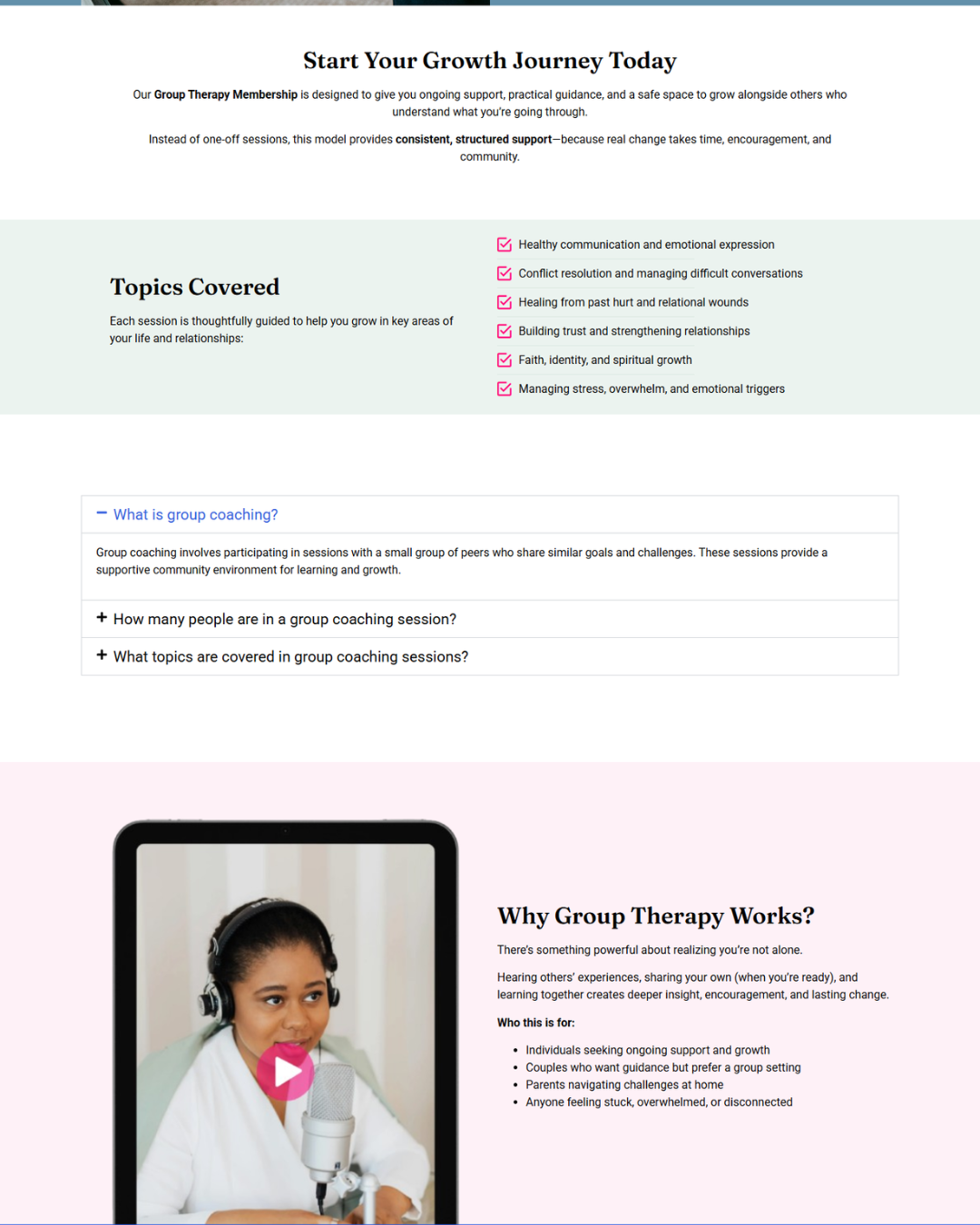 Christian Life Coach Website Template Preview 3