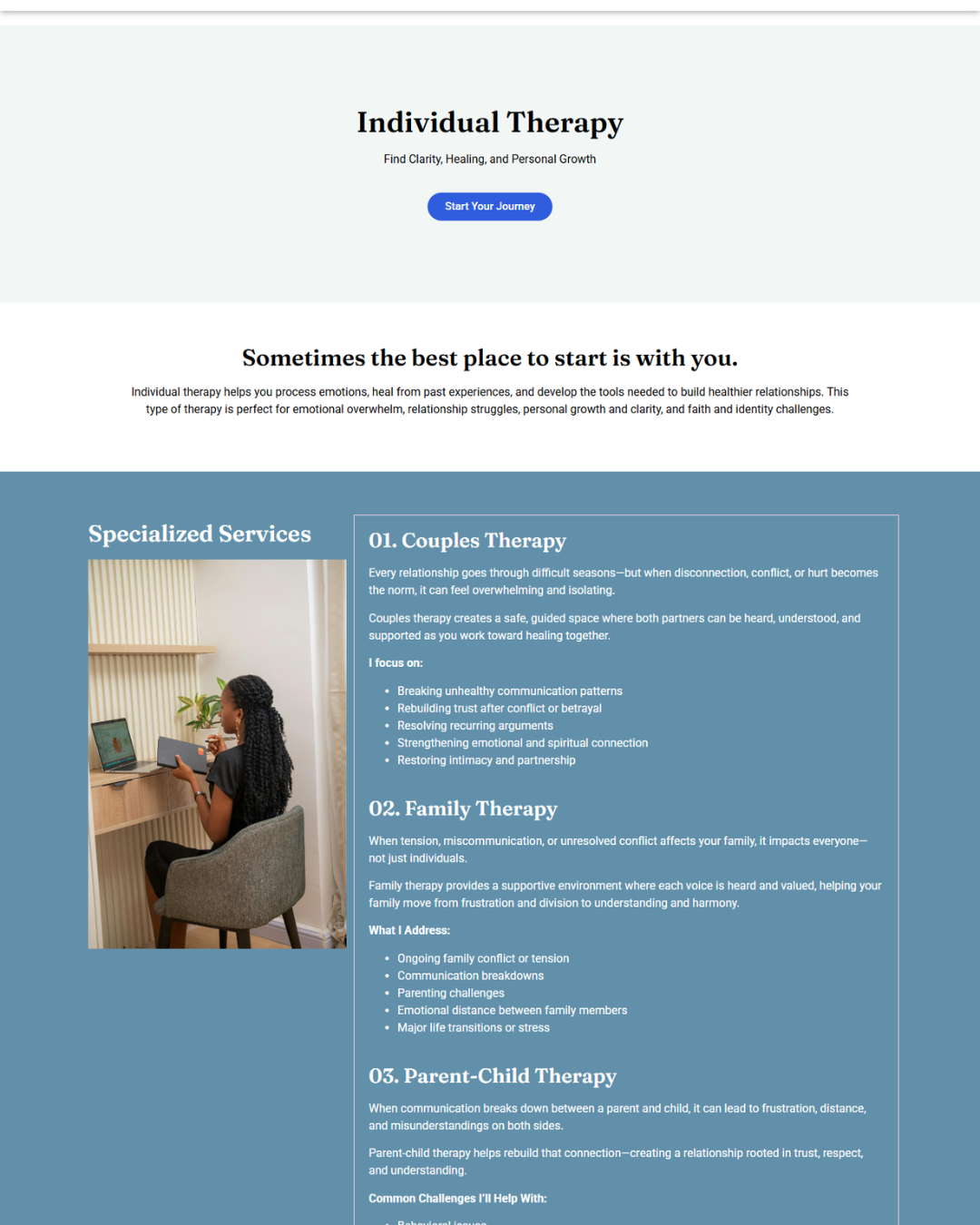 Christian Life Coach Website Template Preview 4