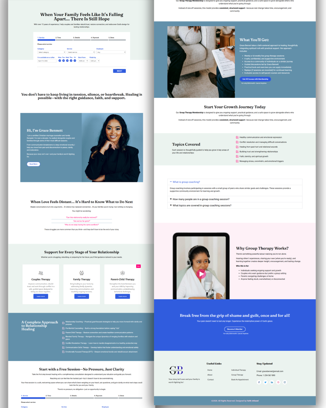 Christian Life Coach Website Template