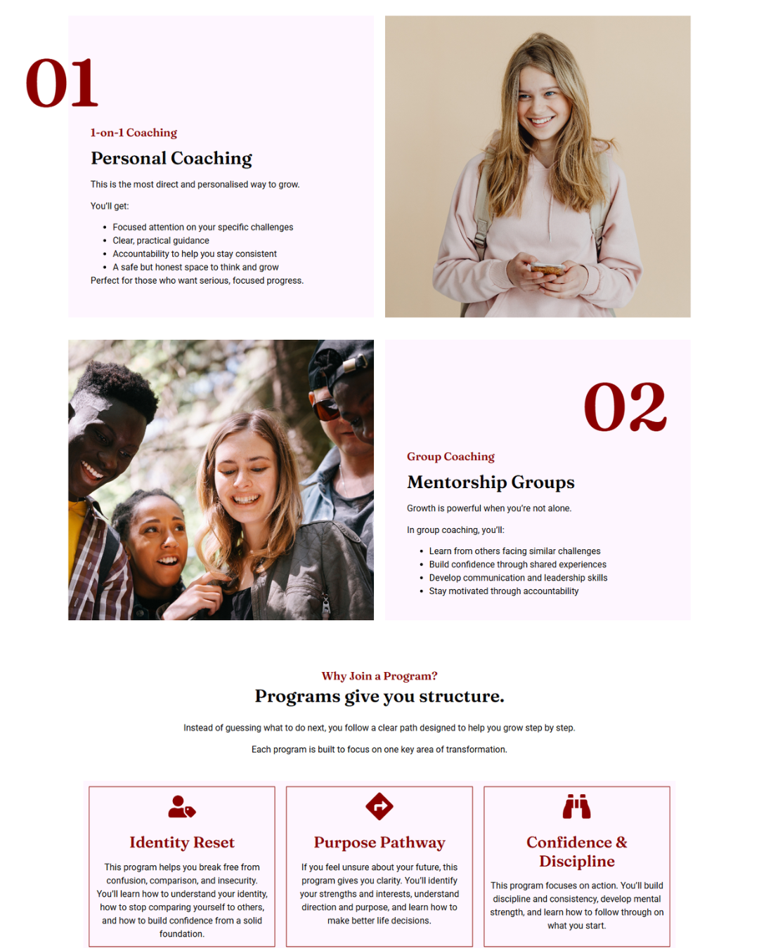 Life Coach WordPress Website Template
